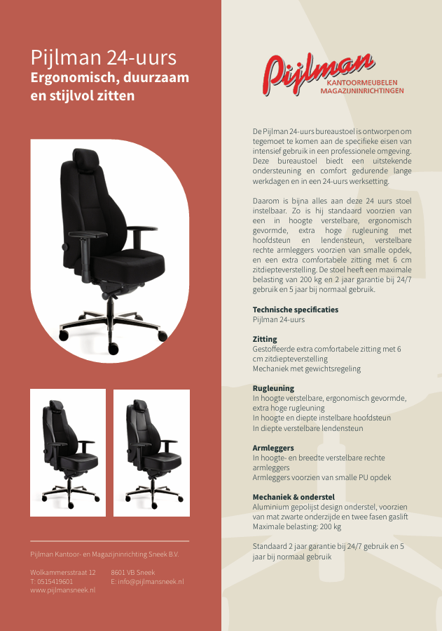 Brochure Pijlman 24-uurs